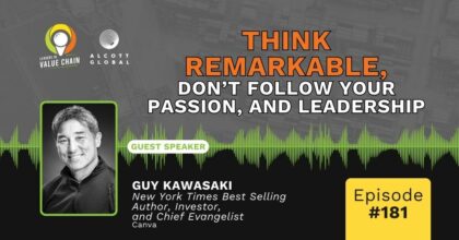 #181: Think Remarkable, Don’t Follow Your Passion, and Leadership Featured Image